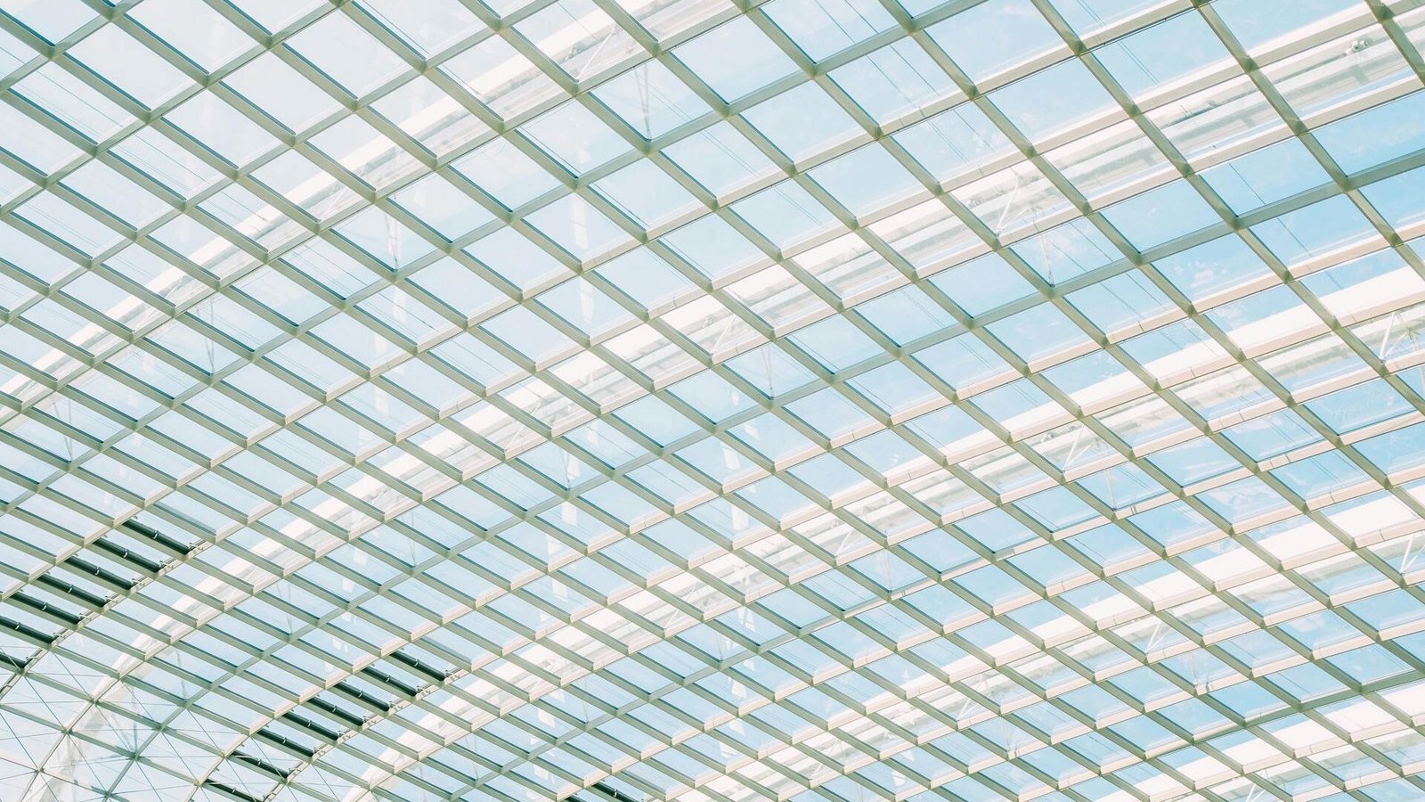 Modern architecture with glass and aluminium